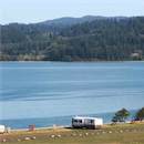 Our grassy tent and dry camping area provides beautiful Alsea River views.
